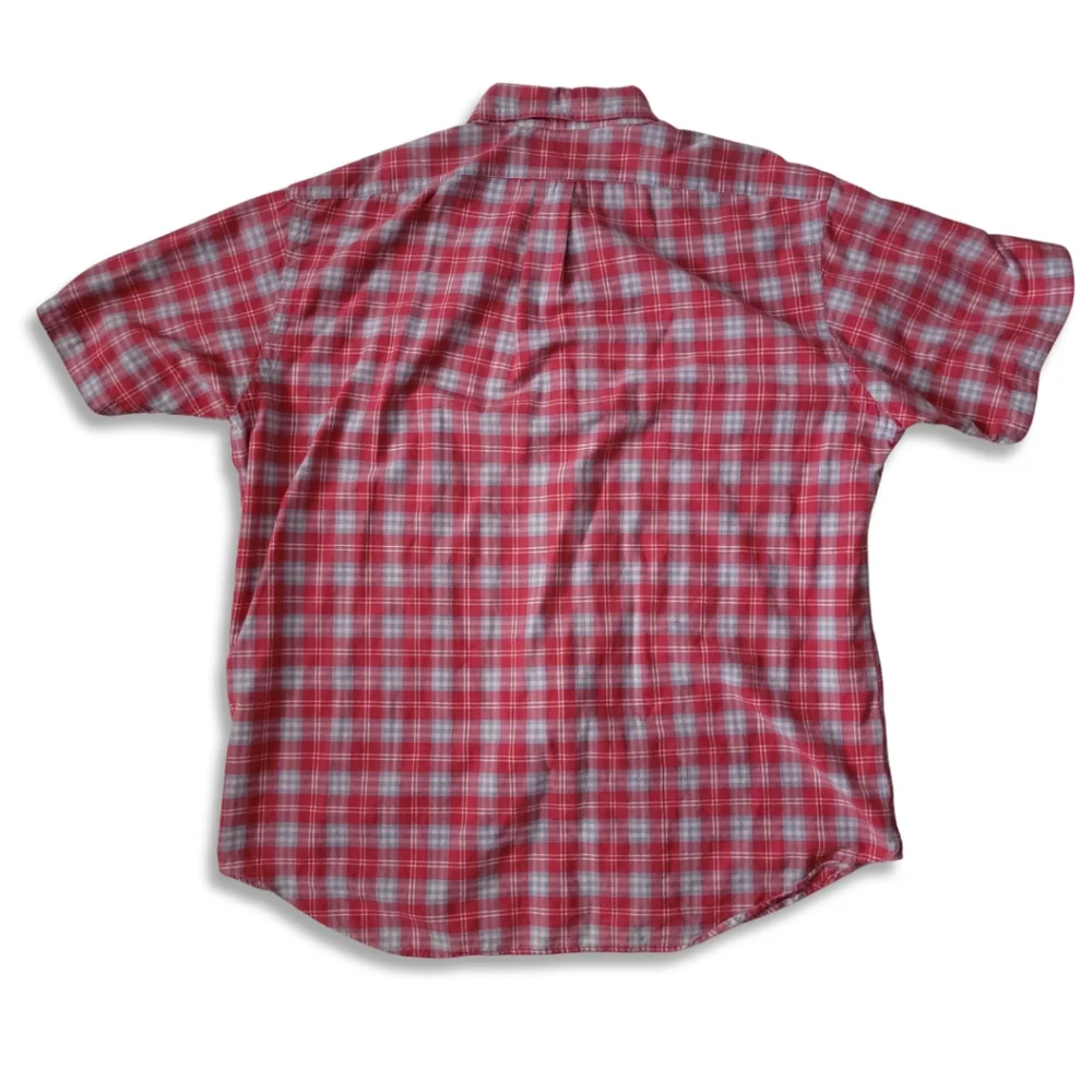 Ralph Lauren Men's XL Red Multicolor Plaid Short Sleeve Button Down Shirt - Picture 3 of 4